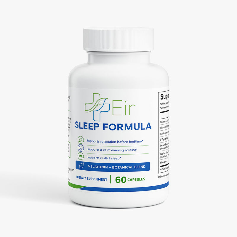 Eir Sleep Formula bottle front label